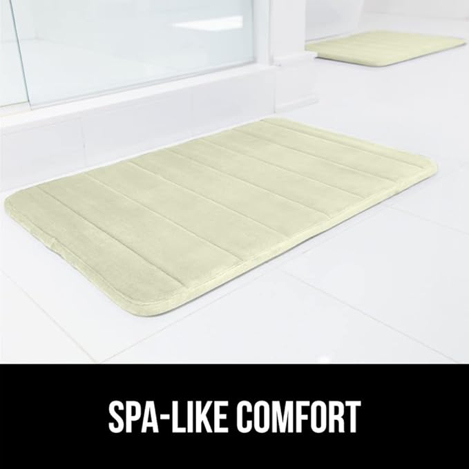 GORILLA GRIP Memory Foam Bath Mat, Soft Absorbent US Designed Bathroom Rug, Gripping Dots Machine Washable Bathmat, Cushioned Floor Mats, Shower Sink Rugs Room Décor Accessories, 36x24 Sage