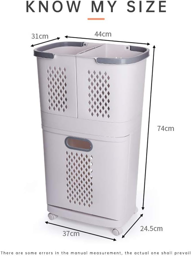 Removable Laundry Basket Classification Thickened Storage Rack Household Storage Bucket White