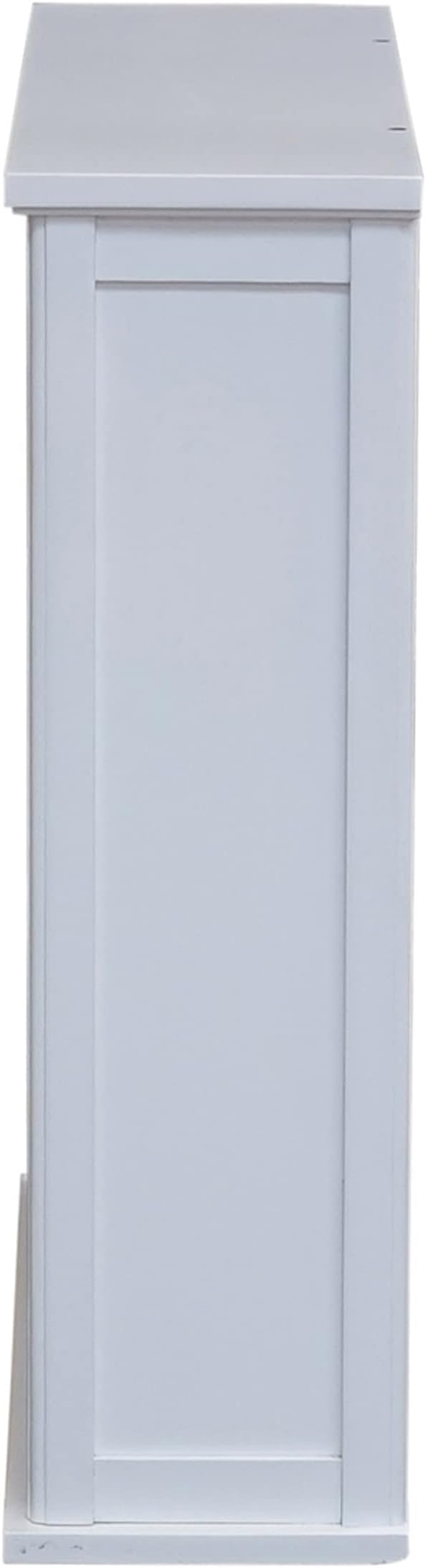 Dorset Wall Mounted Bath Storage Cabinet, 27 in. W x 29 in. H, White, Two Open Shelves, Zinc Metal Hinges, Easy Mount French Cleat System, Ideal for Bathroom Organization and Space Saving