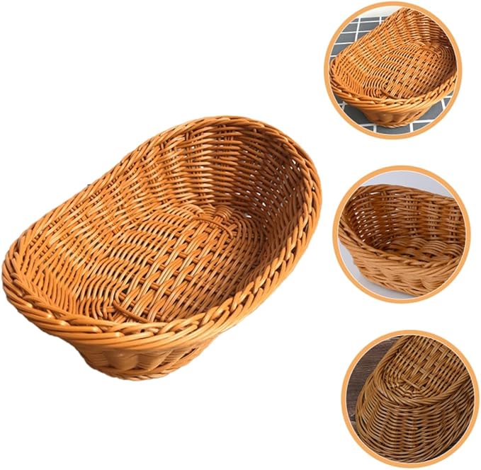 1pc Mini Decorative Basket Handmade Woven Easter Activity Prop for Home and School Desktop Decoration for Crafts and Nursery Use