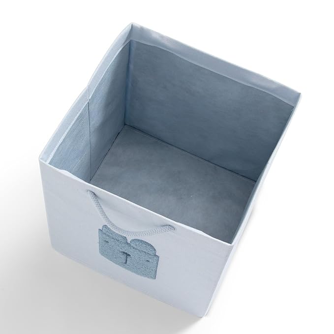 Delta Children Gap babyGap 4-Pack Brannan Bear Fabric Storage Bins with Handles, Blue