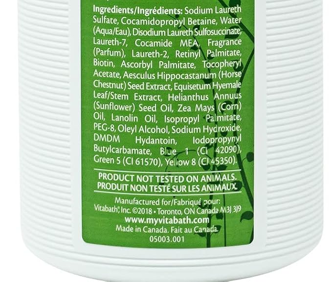 Vitabath Original Spring Green Moisturizing Bath & Shower Gel Wash Intoxicating Botanical Skin Rejuvenation, Hydrating Dry Skincare, Body Cleanser & Foaming Gelee - 32 oz
