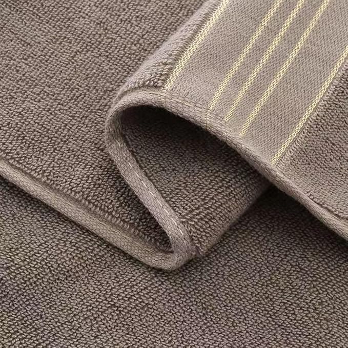 2 Pack Hand Towels for Bathroom - 100% Cotton Decorative Soft & Highly Absorbent Towel Set for Face, Spa, Gym, Kitchen, Hotel, 13x30 Inch (Brown - 2 Pack)