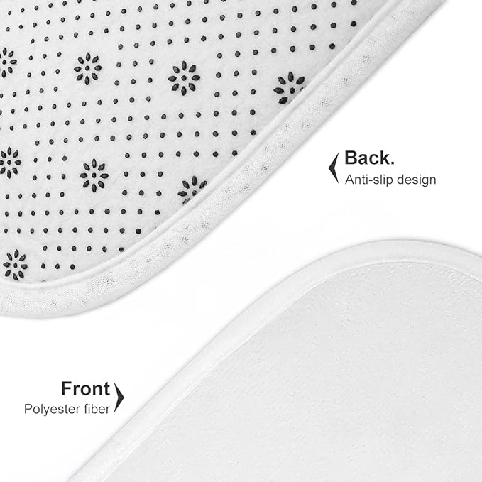 2 Piece Bathroom Custom Floor Mat Set Personalized Rug Design Your Own Bath Toilet U-Shaped Rugs Add Photo/Text Non-Slip for Bathroom Bath Decro