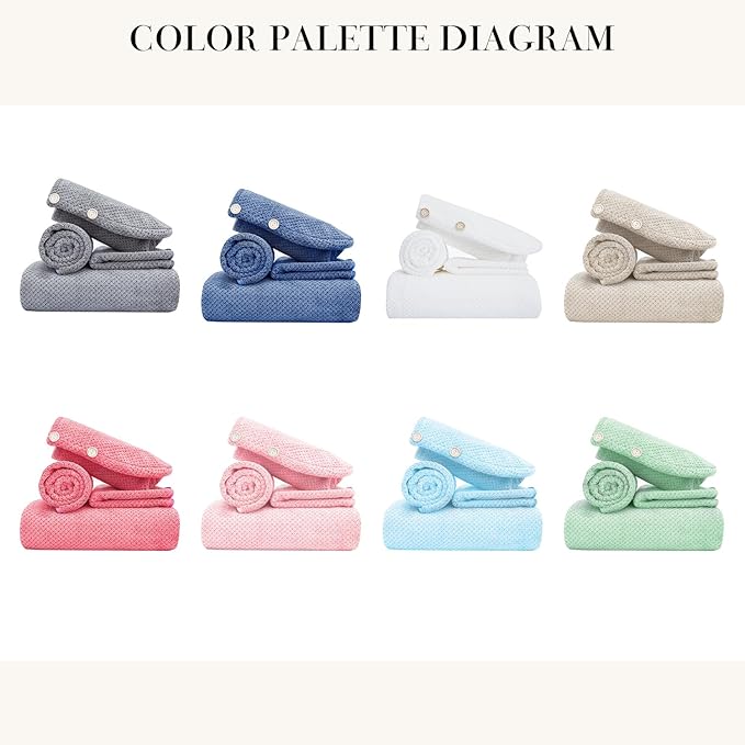 35X70 Inches Extra Large Bath Towels Sets of 4 for Bathroom Super Soft Quick Dry Bath Towels Hand Towels Washcloth Towels Microfiber Shower Towels for Women Daily Use (Khaki, 4 Piece)
