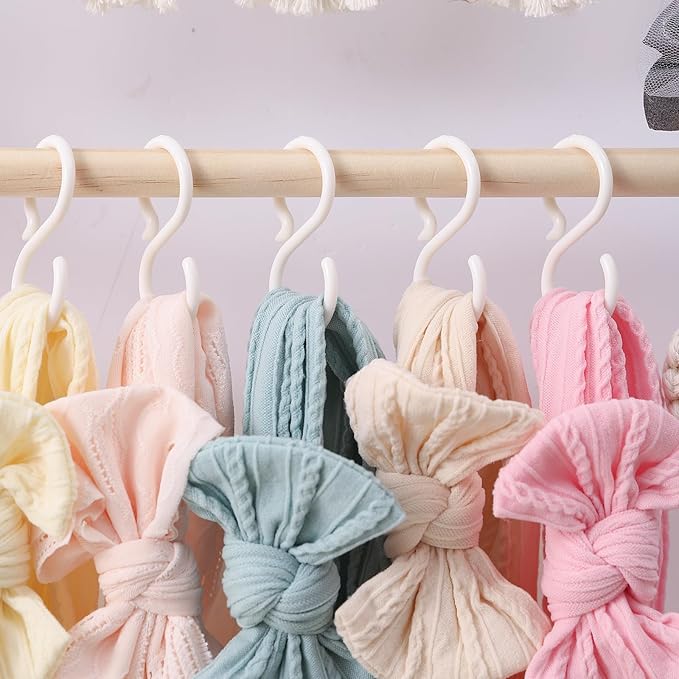 Bow Organizer for Girls, Claw Clip Organizer, Bow Hanger for Girls, Baby Girl Nursery Decor, Toddler Hair Accessory Organizer,Hanging Organizer