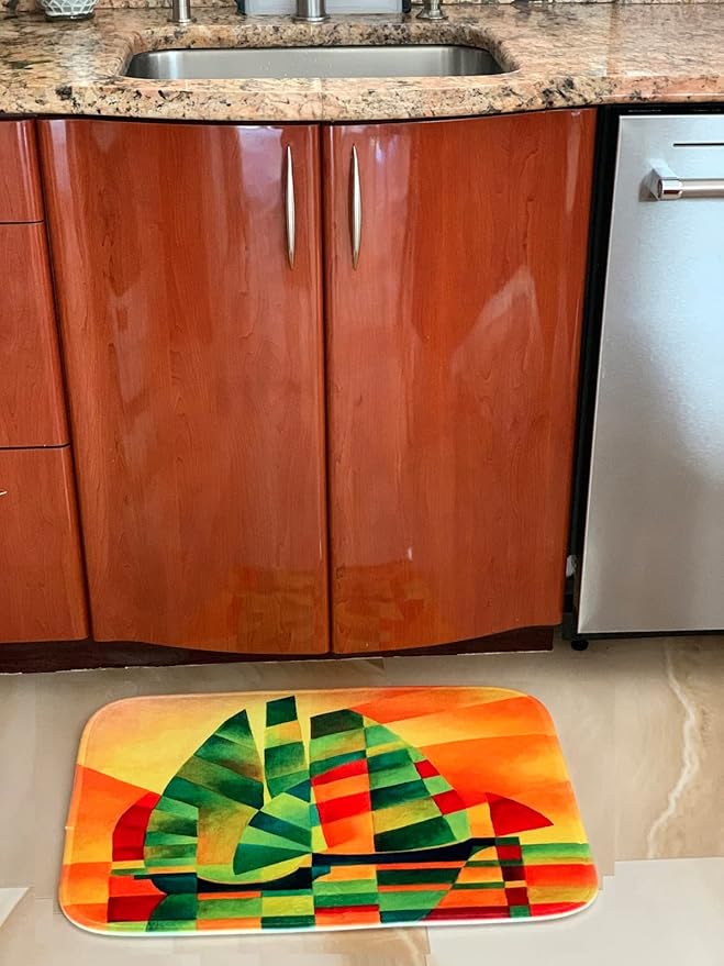 3dRose Bathroom Bath Rug Mat - Pool in a Harem by Jean-Leon Gerome BLN Middle Eastern and Northern African Fine Art Collection