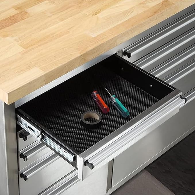 SINDA 72 Inch Rolling Tool Chest Tool Box Mobile Tool Workbench Garage Tool Storage Cabinet Large Rolling Lockable Tool Box with Wood Top, 15 Drawers + 3 Upper Cabinets