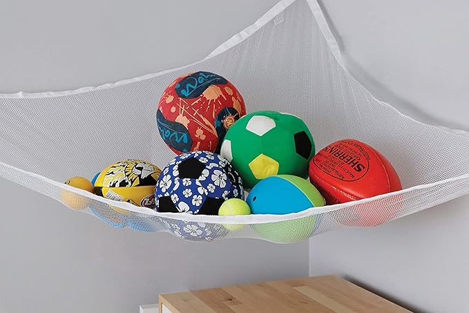 Plush Stuffed Animal Net Hammock -Corner Organizer and Toy Holder - Extra Large Hanging Storage for Kids Bedroom (Pack of 2)