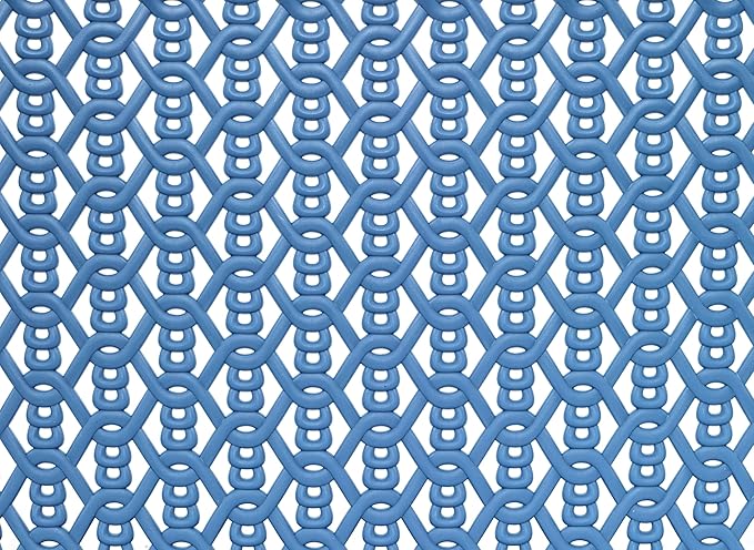 Whitmor Resin Form Tote Link Stitch, Small, DARK BLUE,4 Pack
