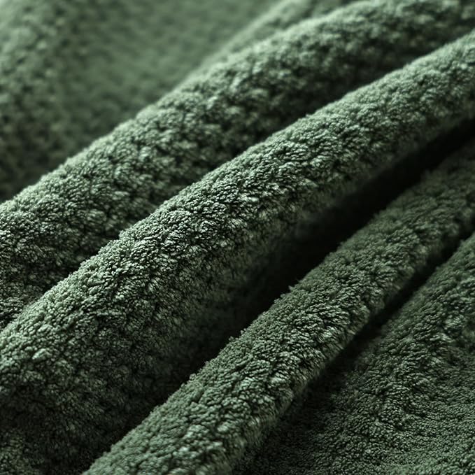 30x60 Inches Extra Large Bath Towels Set Super Soft Absorbent Luxury Microfiber Towels for Bathroom(Olive Green, 6PCS)