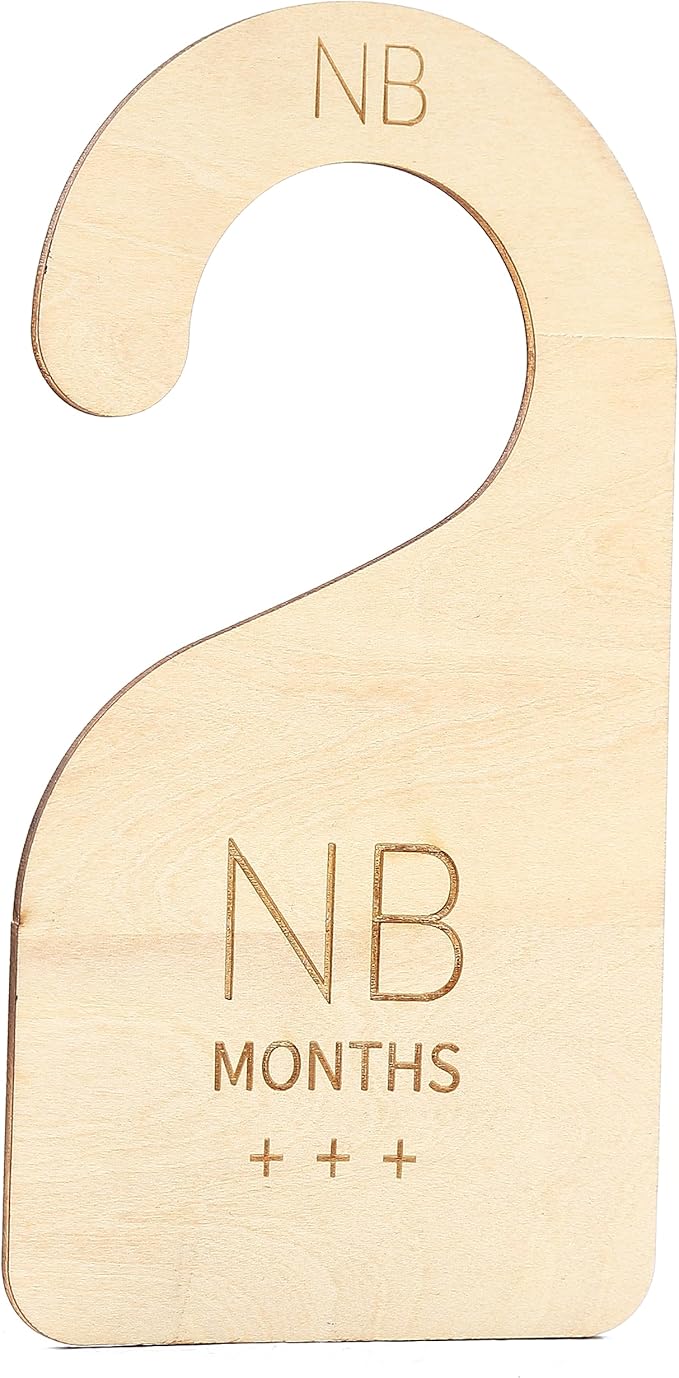 Modern Baby Closet Dividers - Wooden Closet Dividers Baby,Clothes Dividers for Nursery Closet,Newborn to 24 Months for Home Nursery Clothes