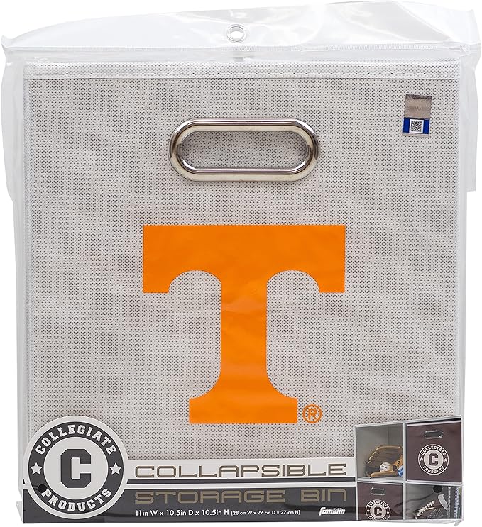 Franklin Sports NCAA College Team Fabric Storage Cubes Made to Fit Storage Bin Organizers