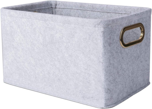 Upgrade Your Home Aesthetics: Organizing in Style with Felt Collapsible Storage Bins 🏠✨