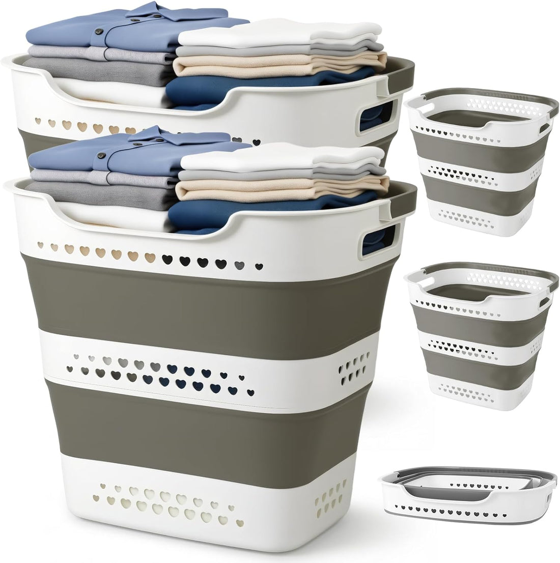 The Ultimate Space-Saving Hack: Why Every Home Needs a 4-Pack Collapsible Laundry Basket Set