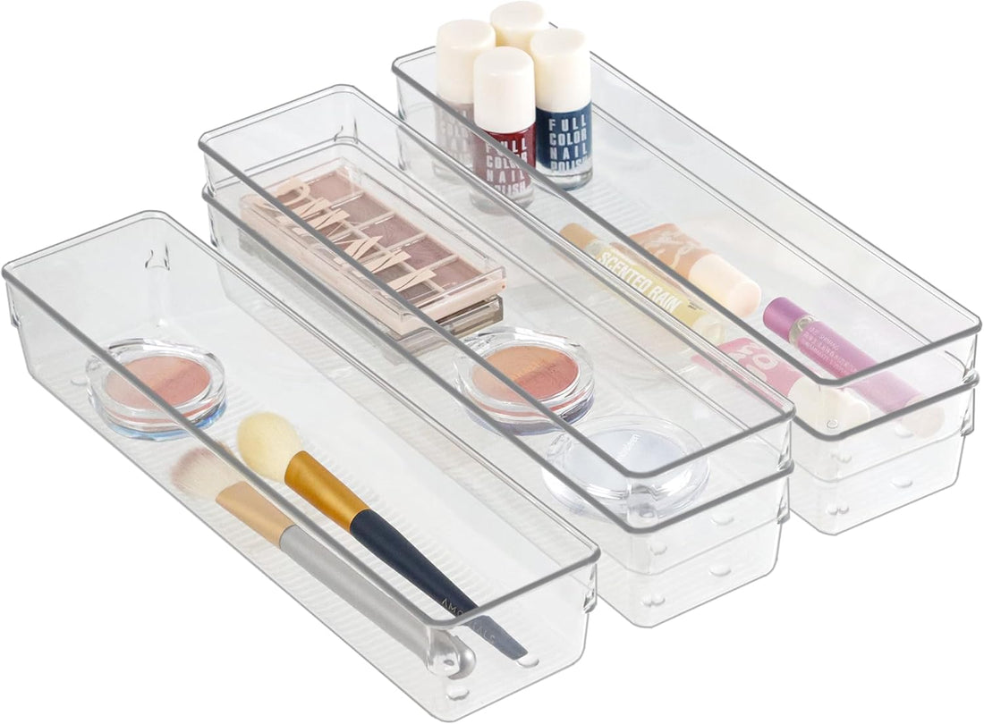 Stop Searching, Start Seeing: How to Master Minimalism with Transparent Drawer Organizers (5pc Set Guide)