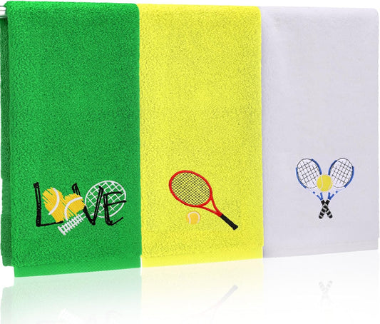 The Ultimate Gift for Tennis Lovers: Why You Need These Embroidered Cotton Hand Towels 🎾💚