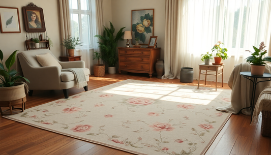 Small Change, Big Impact: The Washable Vintage Floral Rug