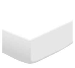 SheetWorld Fitted Basket Sheet - Solid White Jersey Knit - Solid Colors