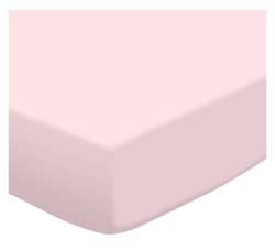 SheetWorld Fitted Basket Sheet - Baby Pink Jersey Knit - Solid Colors