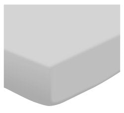 SheetWorld Fitted Basket Sheet - Silver Grey Jersey Knit - Solid Colors