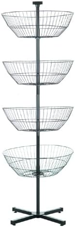Spinning Basket Rack, Black