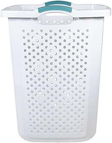 Home Logic XL Lamper Laundry Basket 2.5 Bushel, White