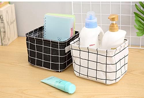 Small Storage Basket Home Decor Cheap Organizers Bag Baby Nursery Basket With Handles 7.9"*6.3"*5.5 "- 4 pack