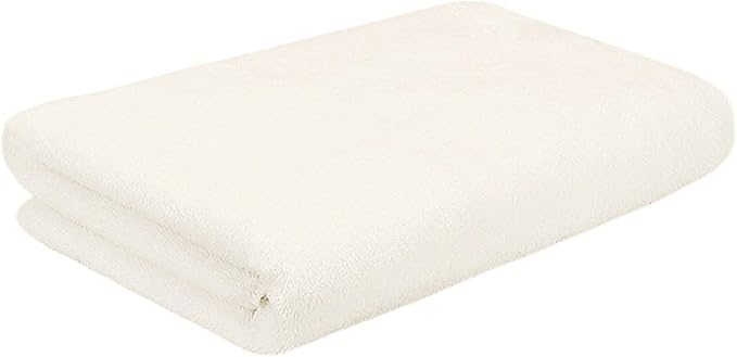 3-Pack Cotton Towels, Soft Quick-Dry Bath Towels for Adults, Thick Face Hand Towels, Absorbent(White)