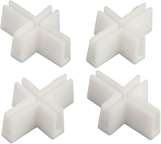 Pokinge 10Pcs Plastic Drawer Dividers Side Fixing Buckle,Fixed Drawer Divider Clip for DIY Adjustable Drawer Dividers Dressing Table Tools Drawer Partition Accessories
