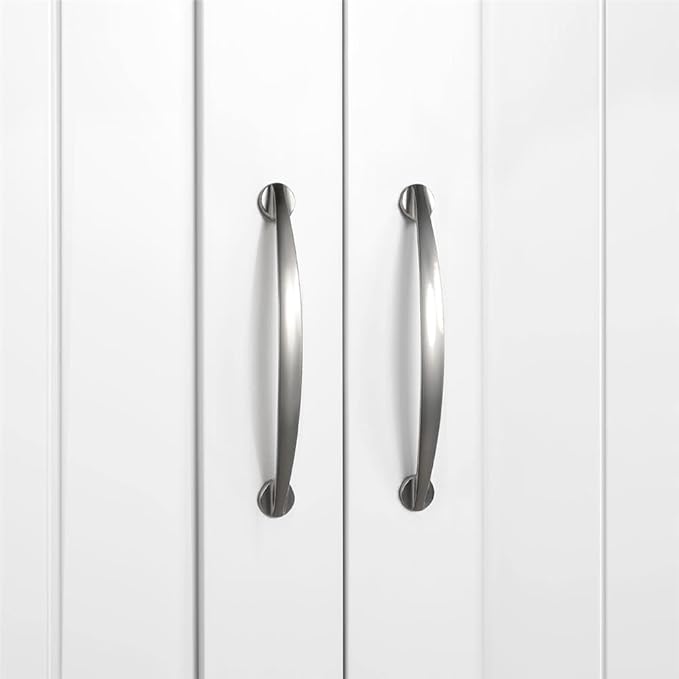 Yaheetech Bathroom Wall Cabinet with Adjustable Shelf, Kitchen Storage Cupboard Cabinet with 2 Doors, Wall Mount Medicine Cabinet for Living Room, Laundry, White