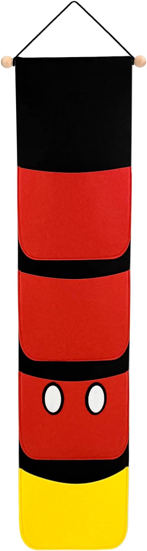 RUNROLE 8 Inch Felt Fish Extender - 4 Pocket, Narrow Width Fit by Cabin Door, HTV Friendly, Easily Customize, 2026&2027 FE for Gift Exchanges and Pixie Dust, Cruise Essentials