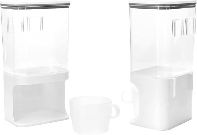 QWORK Wall-Mounted Scent Booster Beads Dispenser and Laundry Detergent Organizer with Transparent Design