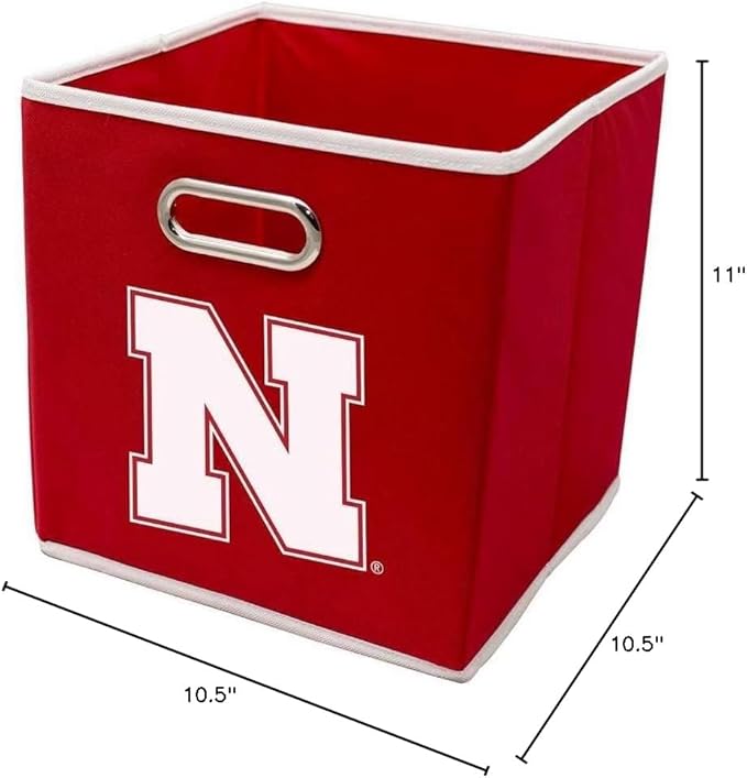 Franklin Sports NCAA College Team Fabric Storage Cubes Made to Fit Storage Bin Organizers