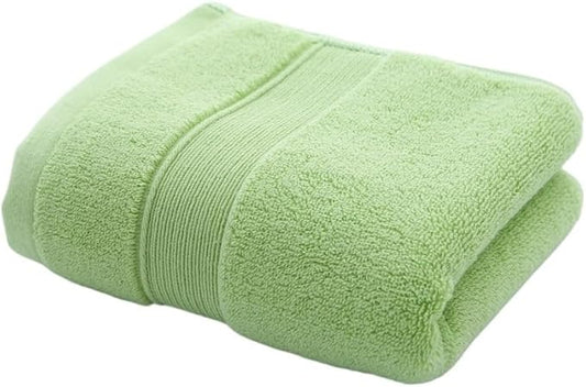 3 Pack Cotton Bath Towels, Thick and Large, Soft & Absorbent, Gentle on Skin, Multiple Colors(Green)