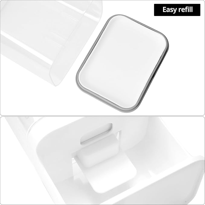 QWORK Wall-Mounted Scent Booster Beads Dispenser and Laundry Detergent Organizer with Transparent Design