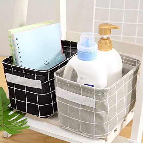 Small Storage Basket Home Decor Cheap Organizers Bag Baby Nursery Basket With Handles 7.9"*6.3"*5.5 "- 4 pack