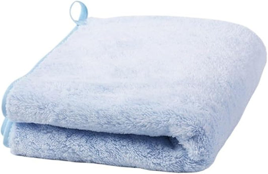 3 Pack Coral Fleece Towels 35x75cm Soft Absorbent Face & Bath Towels for Home Use(Blue)