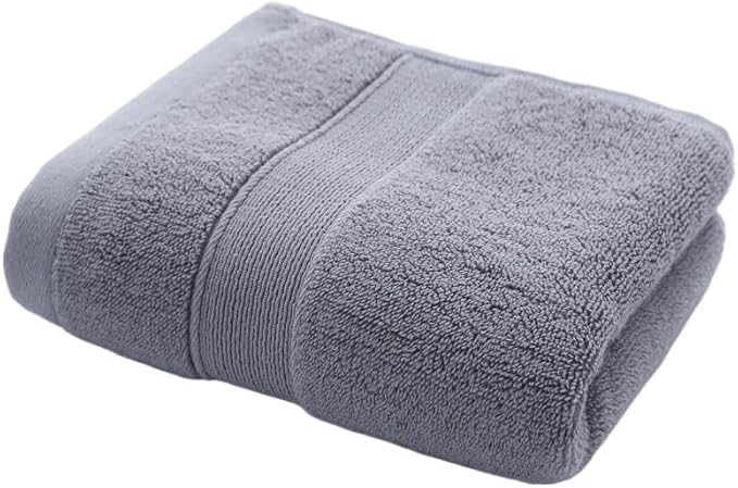 3 Pack Cotton Bath Towels, Thick and Large, Soft & Absorbent, Gentle on Skin, Multiple Colors(Grey)