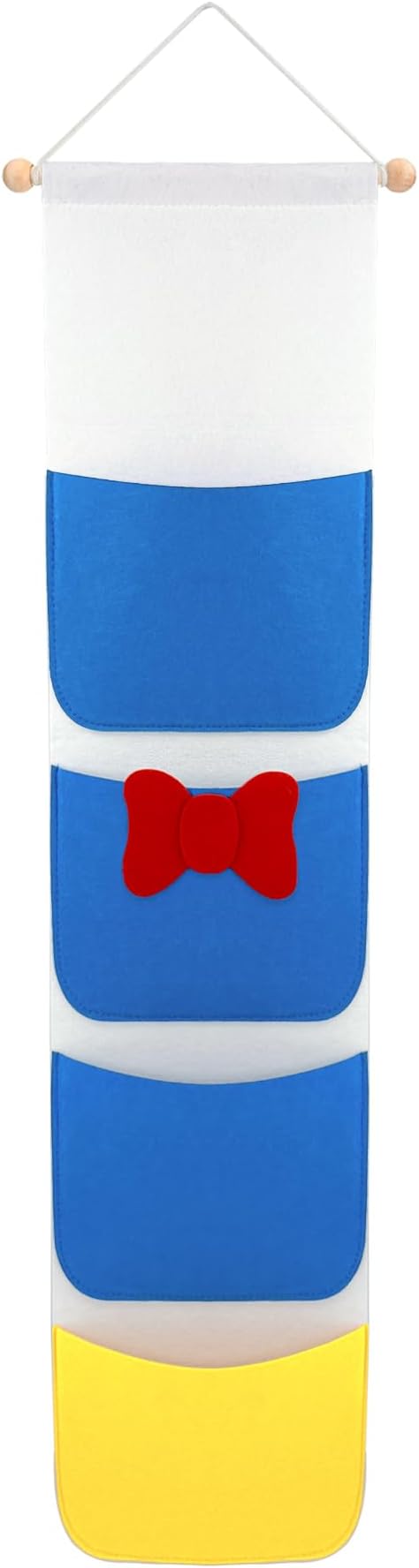 RUNROLE 8 Inch Felt Fish Extender - 4 Pocket, Narrow Width Fit by Cabin Door, HTV Friendly, Easily Customize, 2026&2027 FE for Gift Exchanges and Pixie Dust, Cruise Essentials