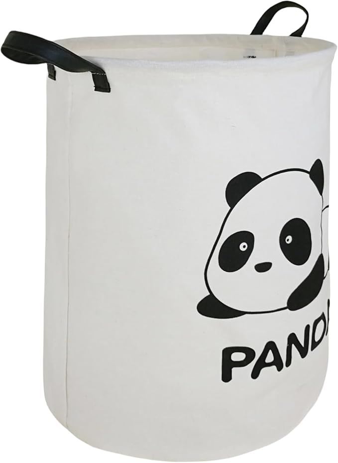 19.8" Round Kids Laundry Basket Gift Basket Storage Laundry Hamper Laundry Basket Baby Toys Nursery Bin with Handles,Storage Basket for Kids Room Bedroom Decor