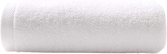3-Pack Solid Color Cotton Towels, Soft Absorbent Bath Towels for Home(White)