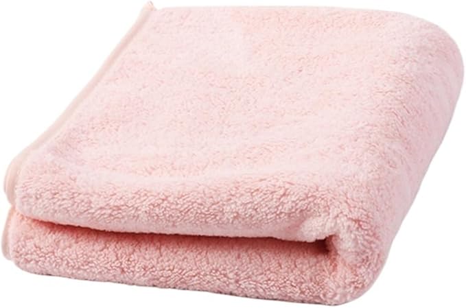 3 Pack Coral Fleece Towels 35x75cm Soft Absorbent Face & Bath Towels for Home Use(Pink)