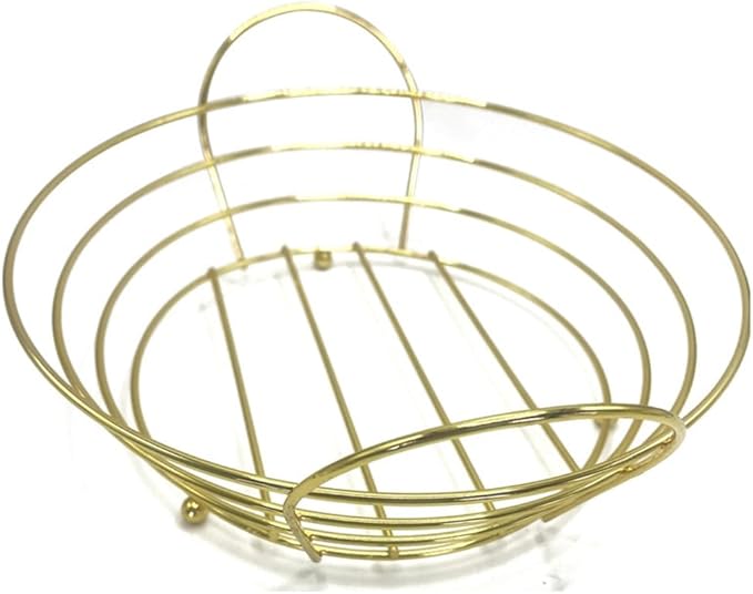 Iron Bread Basket Harvesting Basket Serving Bread Basket Iron Cake Basket Food Basket with Liner