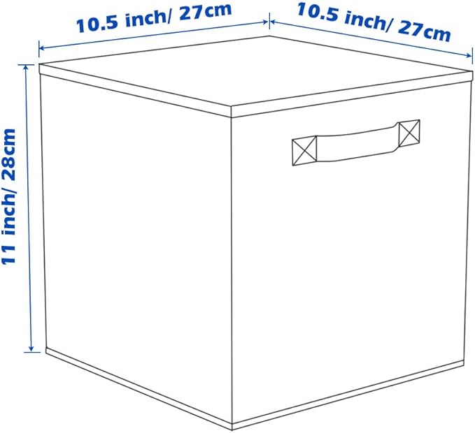 ShellKingdom Foldable Fabric Storage Cubes and Cloth Organizer Drawer for Closet and Toys, 6 Pack (Orange)