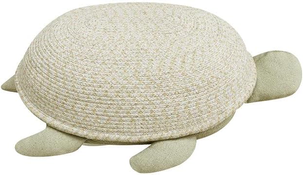 Lorena Canals Basket for Kids Mama Turtle. Olive Ivory Natural. Size: 7" x 2' 3" x 1' 6"