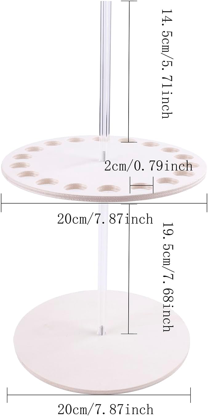 OOSAKU Headband Holder Stand Storage for Baby, Wooden ersatile Organizer for Scrunchies, Bows & Claw Clips for Girls, Women, Babies (FK-Q-1)