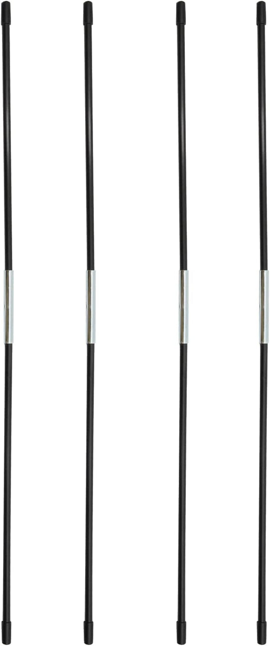 DOKEHOM [4 Pack] 26.5-Inches Fiberglass Rods for Slim Pro 29" and X-Large Pro 29" Laundry Hamper on Wheels (Black)