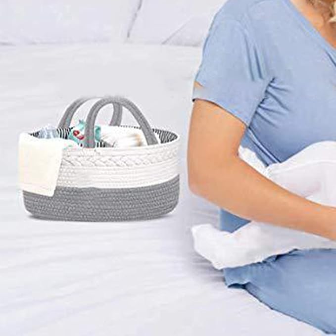 Baby Diaper Portable Nursery Storage Basket Mummy Carriage Bag