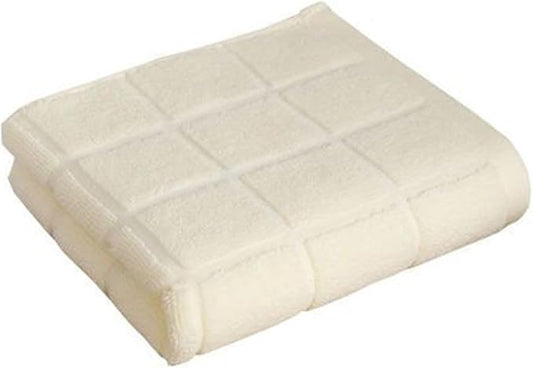 3 Pack Cotton Towels 34x74cm, Thick Soft Bath and Face Towel Set for Home Use(Beige)